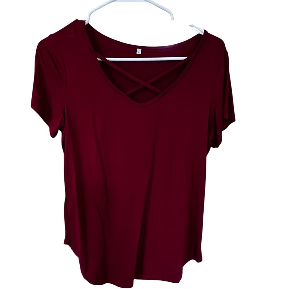 Chic V-Neck Crisscross Top